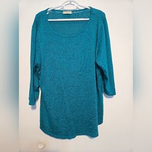 ❤️ Bobbie‎ Brooks Turquoise Knit Top